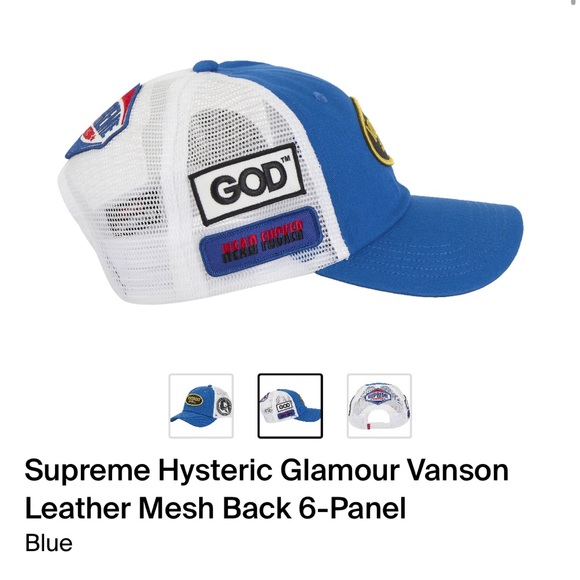 FW24 DEADSTOCK SUPREME X VANSON X HYSTERIC GLAMOUR TRUCKER HAT - Picture 2 of 8